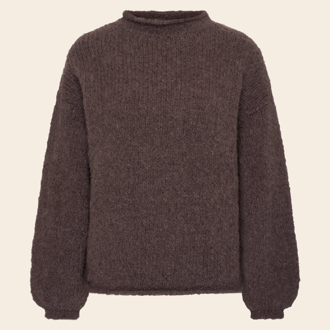 Inti Knitwear jumper 'Tula' alpaca - plum