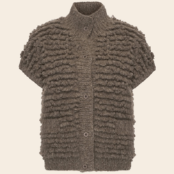 Inti Knitwear cardigan 'Flavia' alpaca - carbon