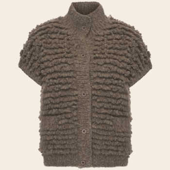 Inti Knitwear cardigan 'Flavia' alpaca - carbon