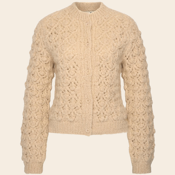 Inti Knitwear vest 'Coby' alpaca  - marfil