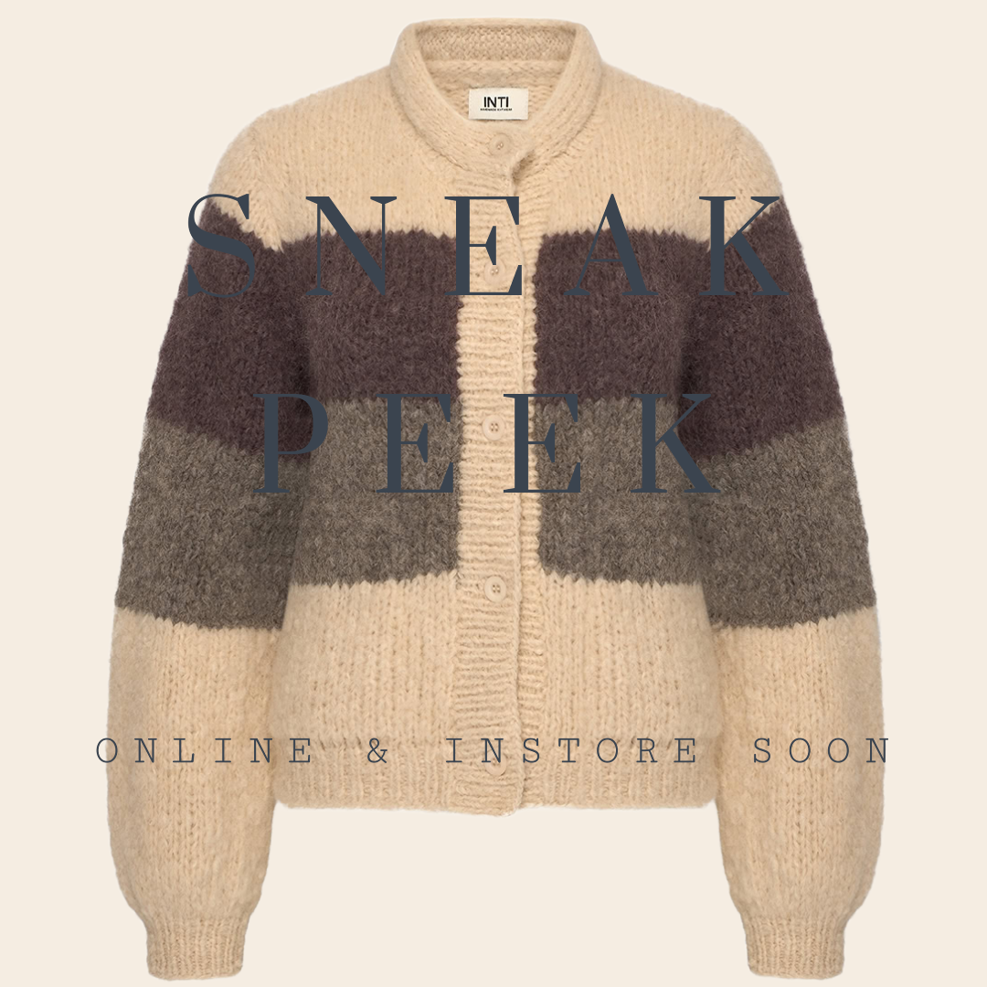 Inti Knitwear vest 'Rosa' alpaca - marfil / plum / carbon
