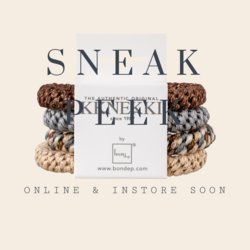 KKnekki set/4 haarelastieken - brown / nude / grey