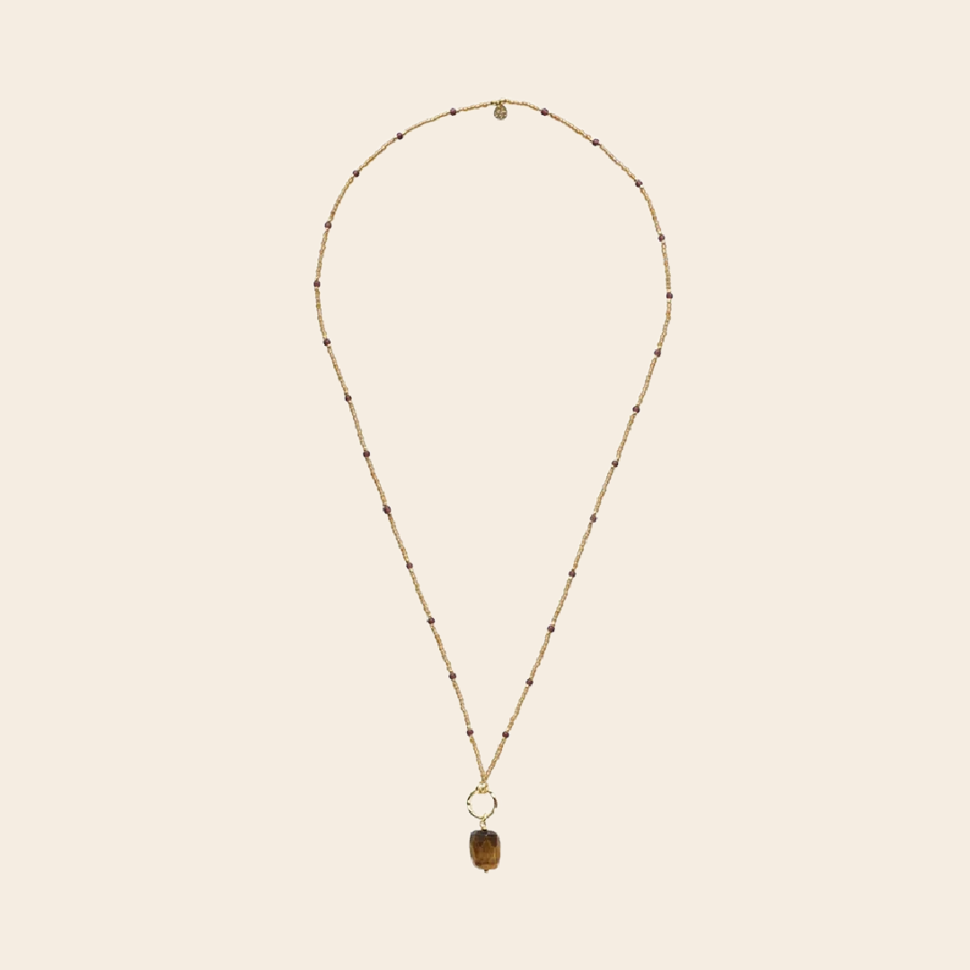 A Beautiful Story ketting 'Evolve' tijgeroog