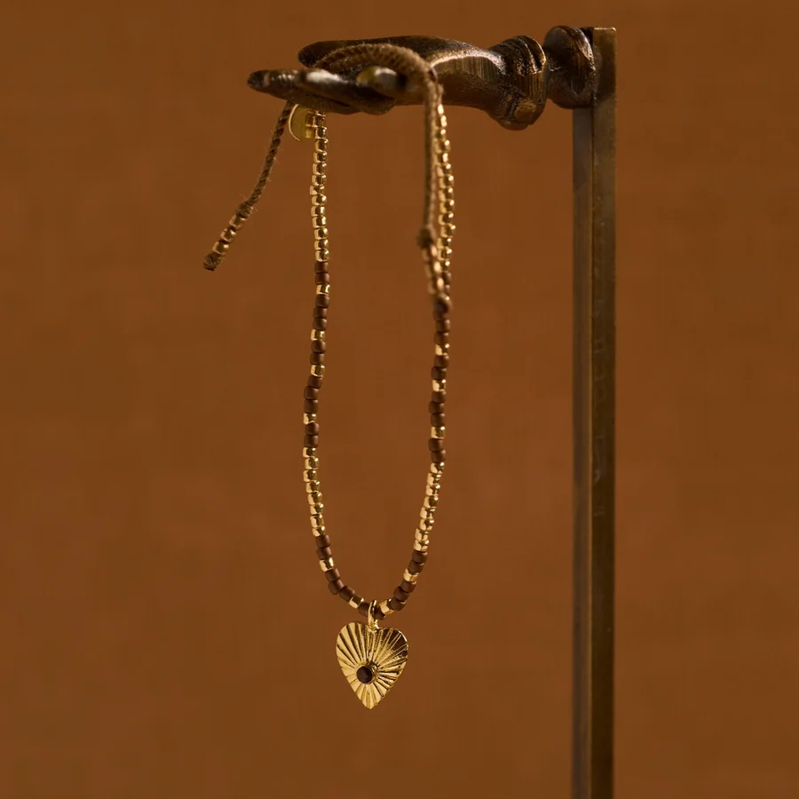 A Beautiful Story armband 'Hoping' - tijgeroog