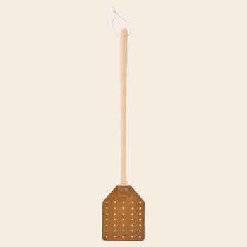 IBLaursen fly swatter  - leather / beech