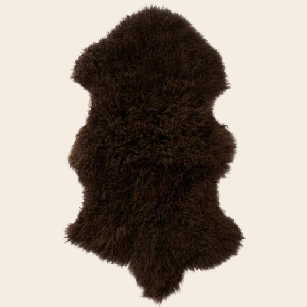 IBLaursen Tibetan lamb fur - mocca