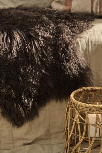 IBLaursen Tibetan lamb fur - mocca