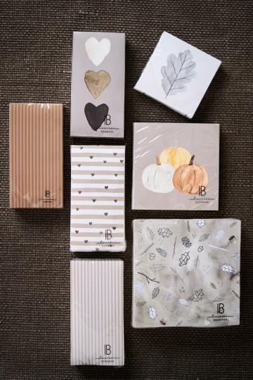 IBLaursen set/16 napkins - beige