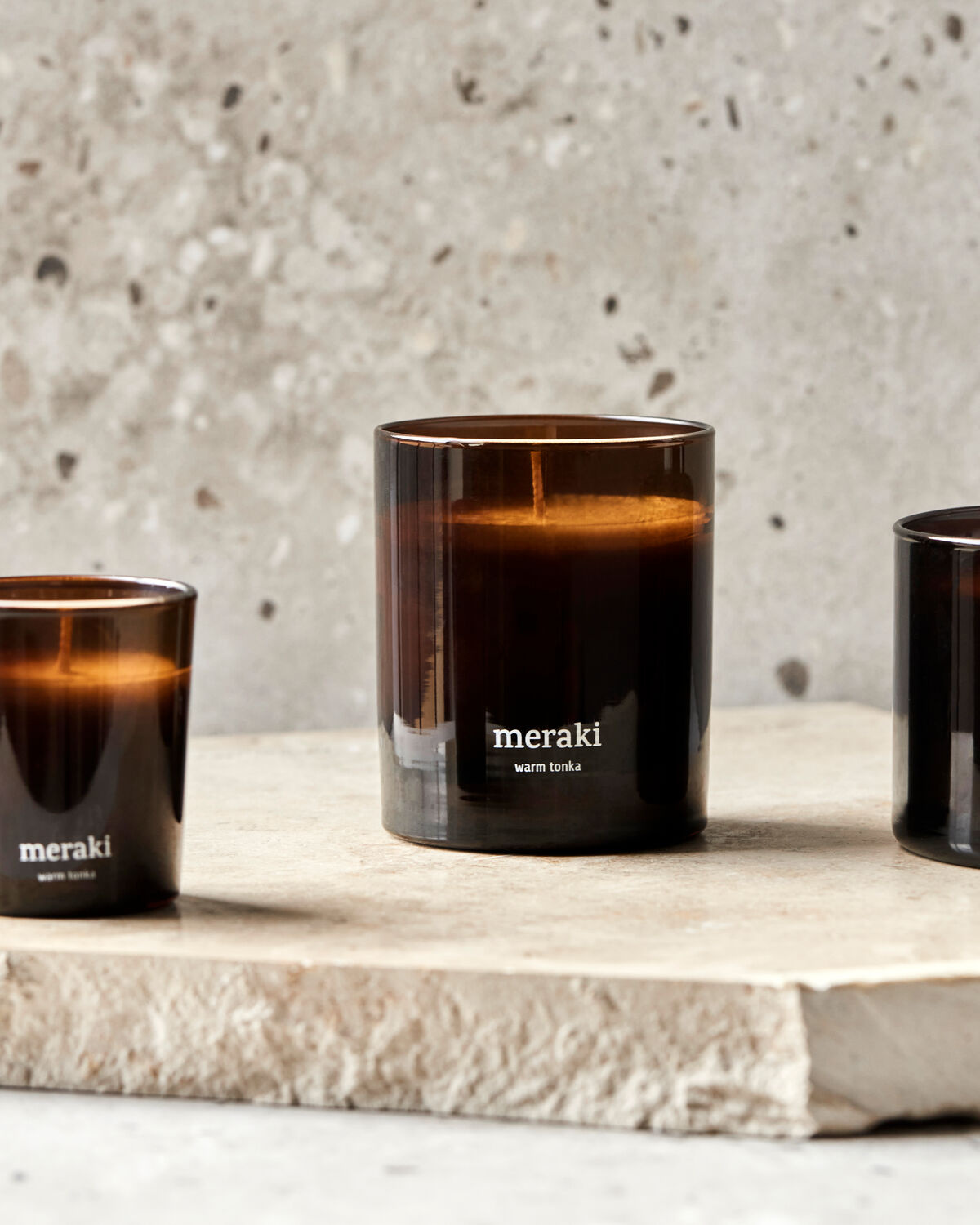 Meraki geurkaars 'Warm Tonka'