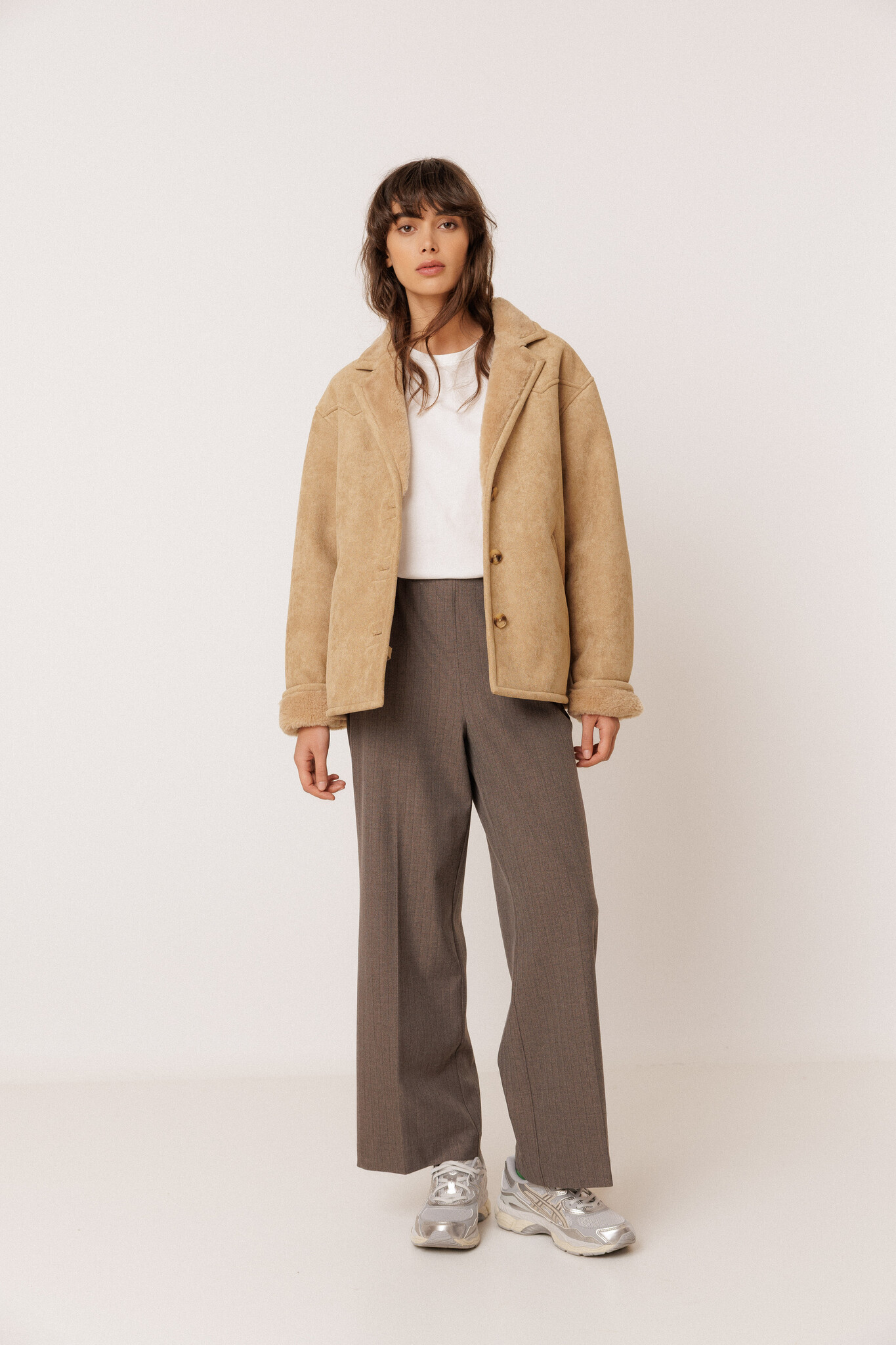 Indi & Cold jas 'Abrigo'  - beige