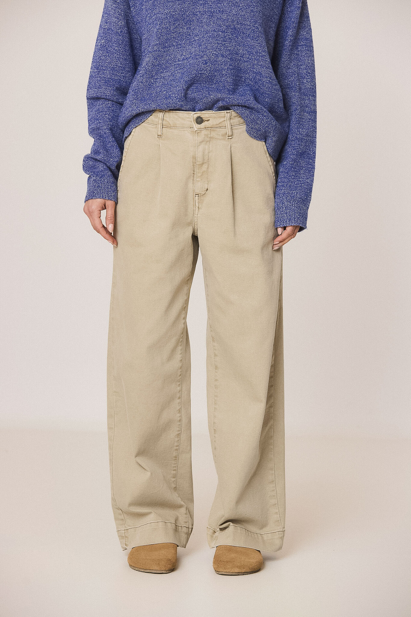 Indi & Cold broek katoen - beige