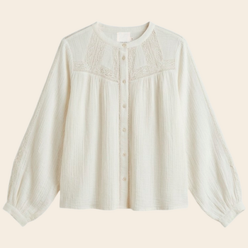 Indi & Cold blouse 'Mette' katoen - crudo