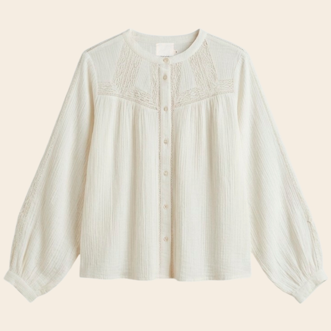 Indi & Cold blouse 'Mette' katoen - crudo