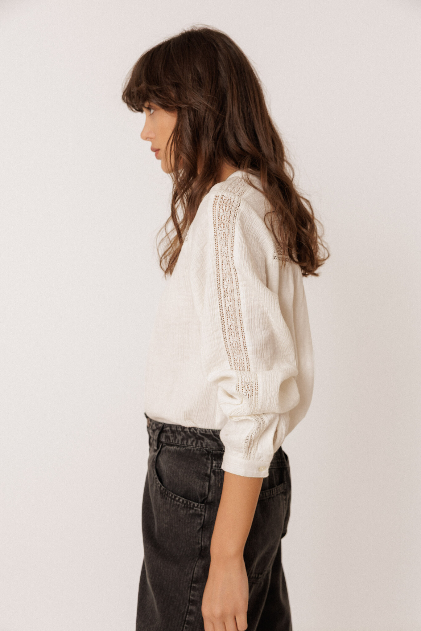 Indi & Cold blouse 'Mette' katoen - crudo