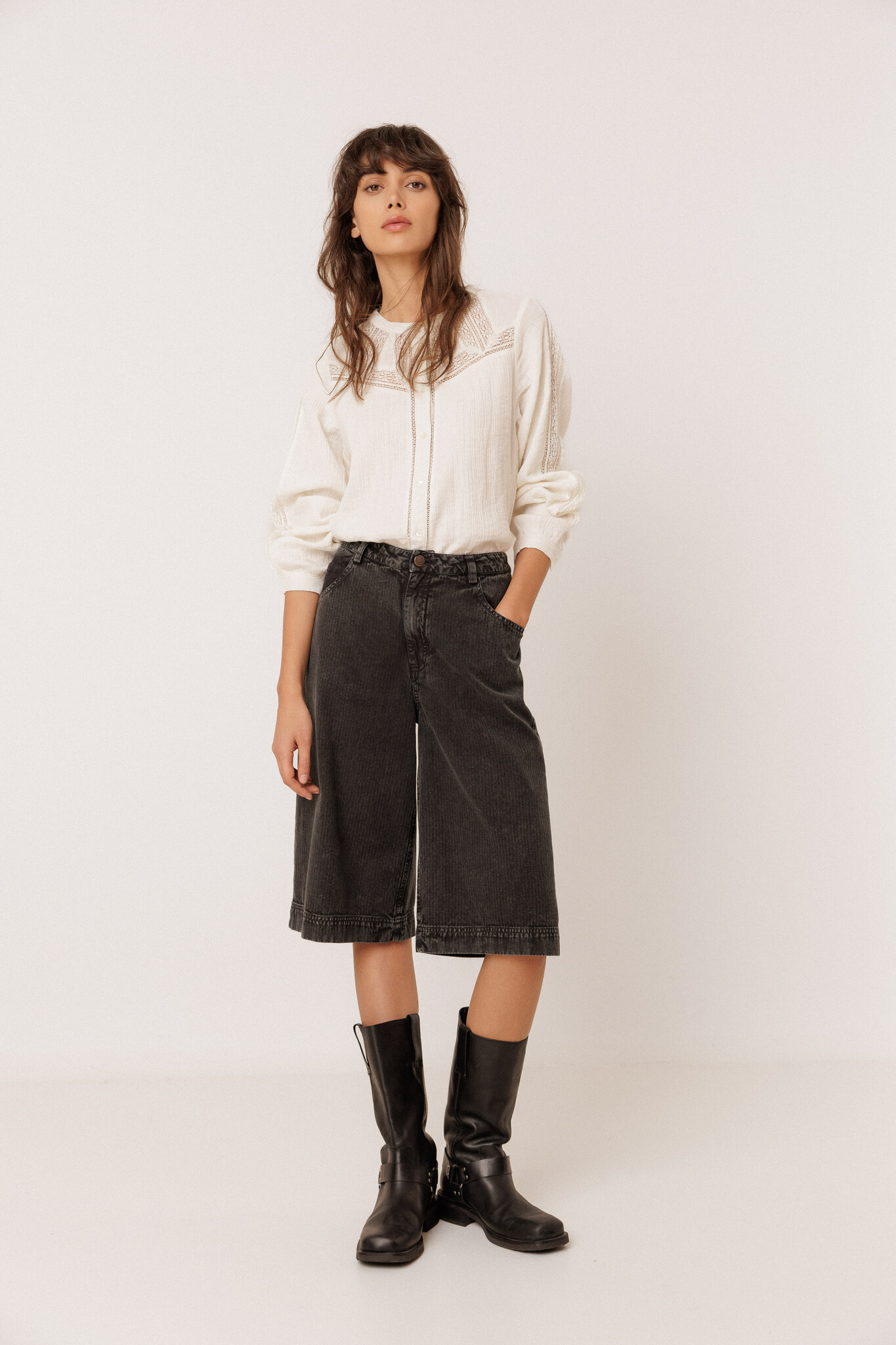 Indi & Cold blouse 'Mette' katoen - crudo