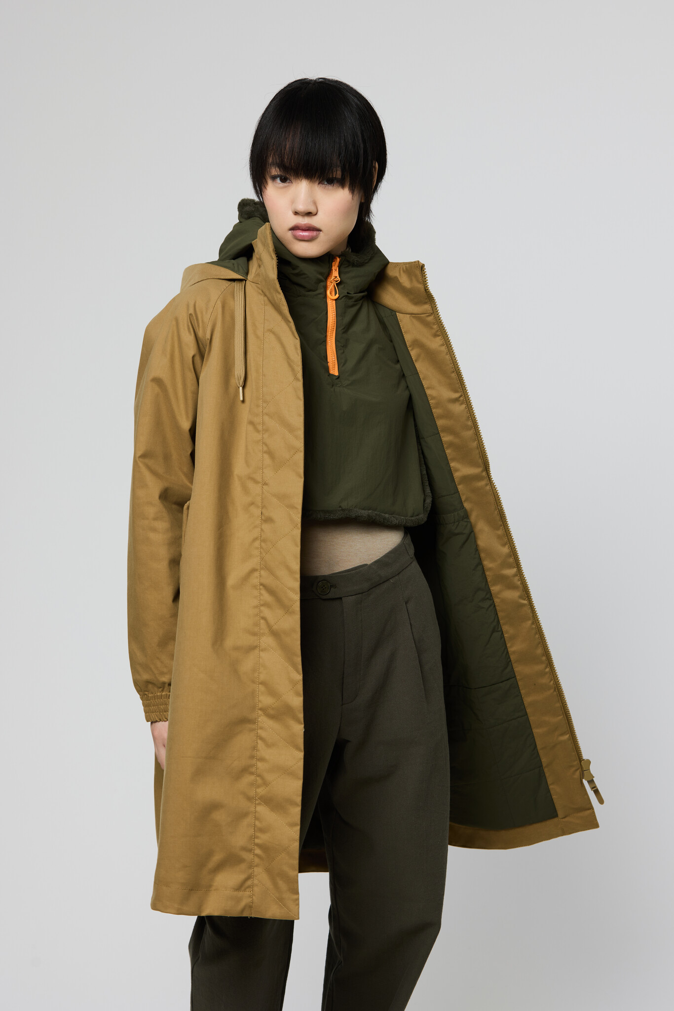 Tantä winterparka 'Hielo' - butternut