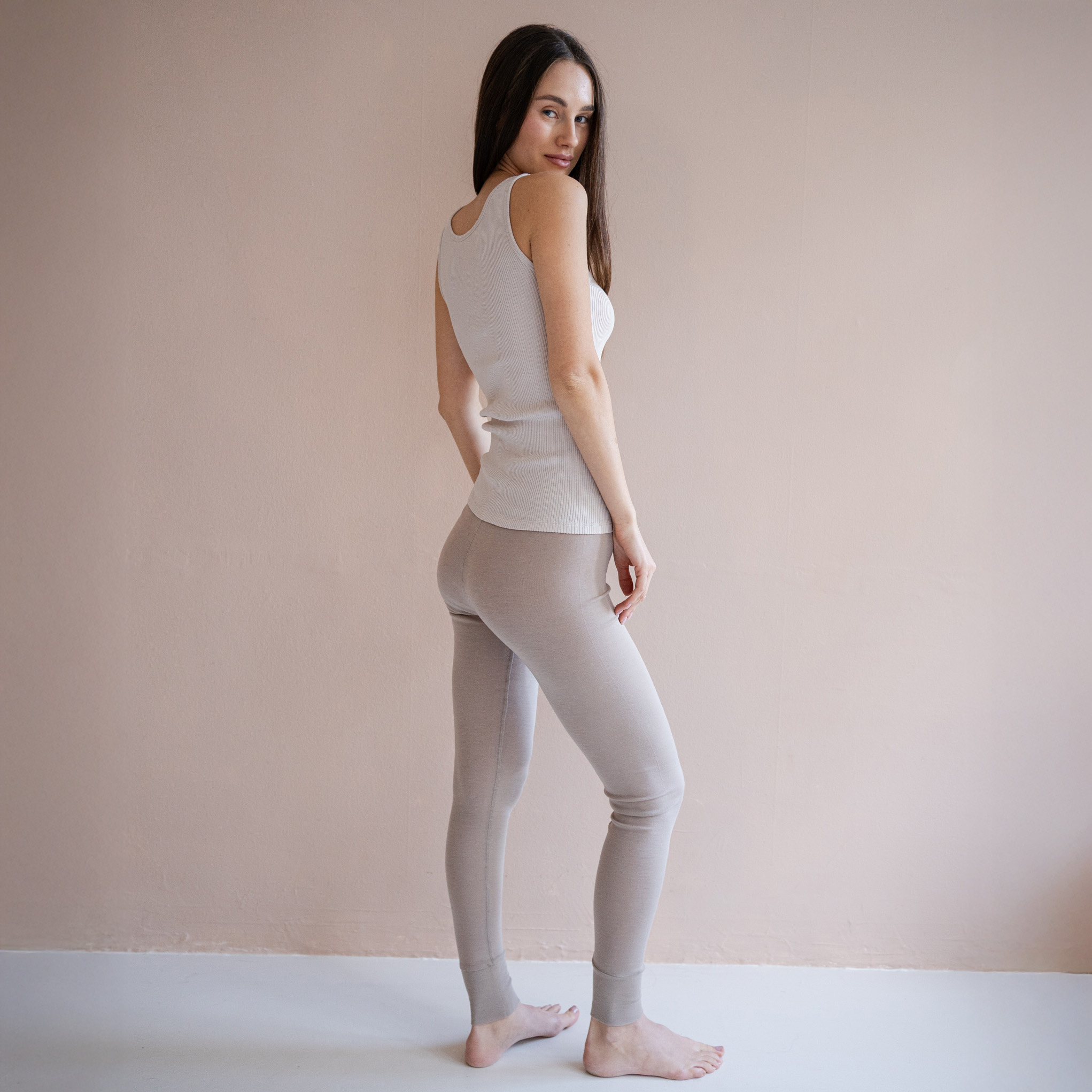 Minimalisma legging 'Vivid' merinowol - hemp
