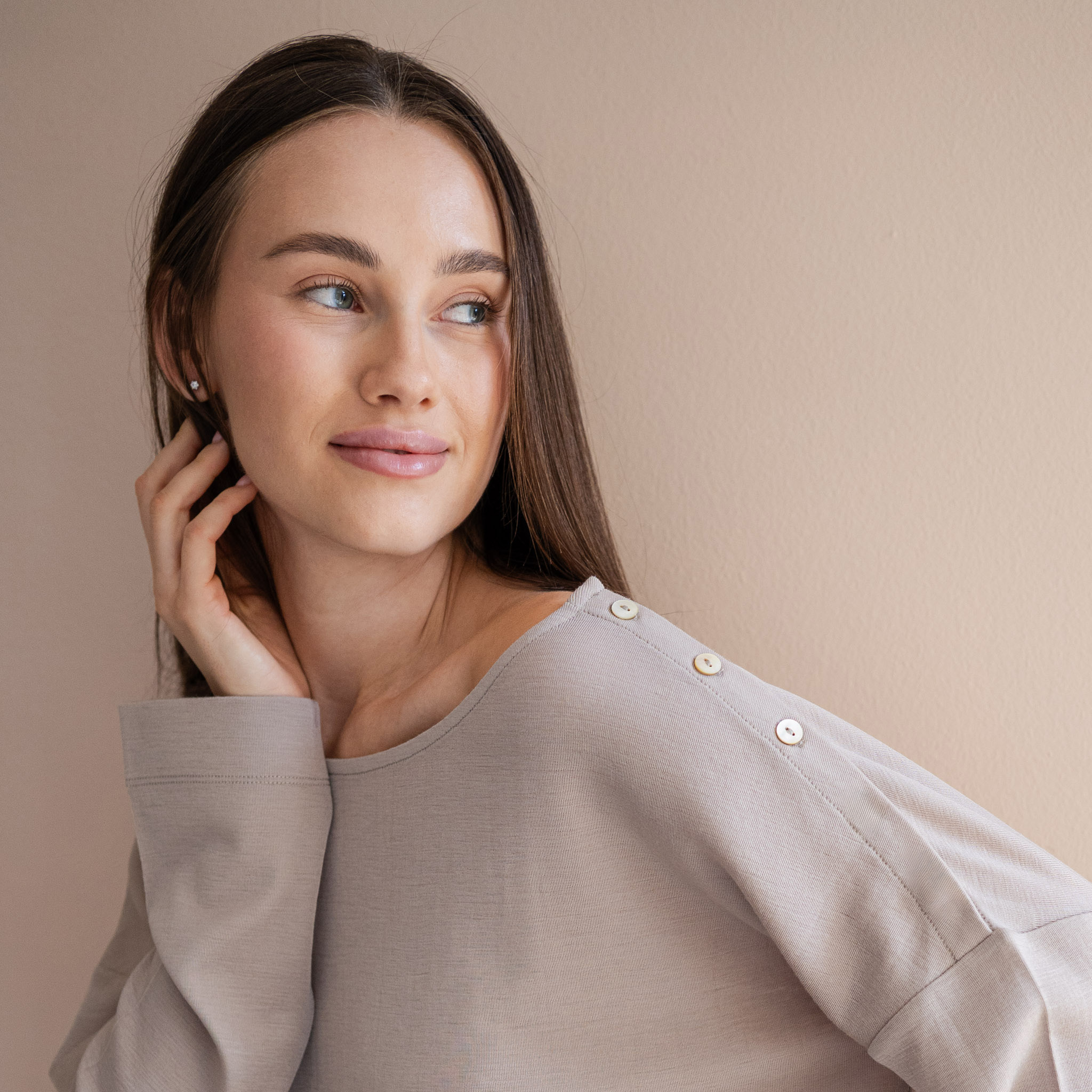 Minimalisma shirt 'Vega' merinowol - hemp