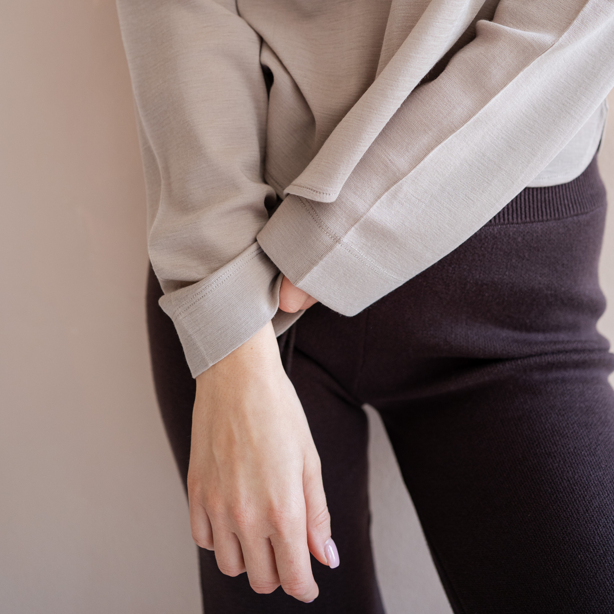 Minimalisma shirt 'Vega' merinowol - hemp