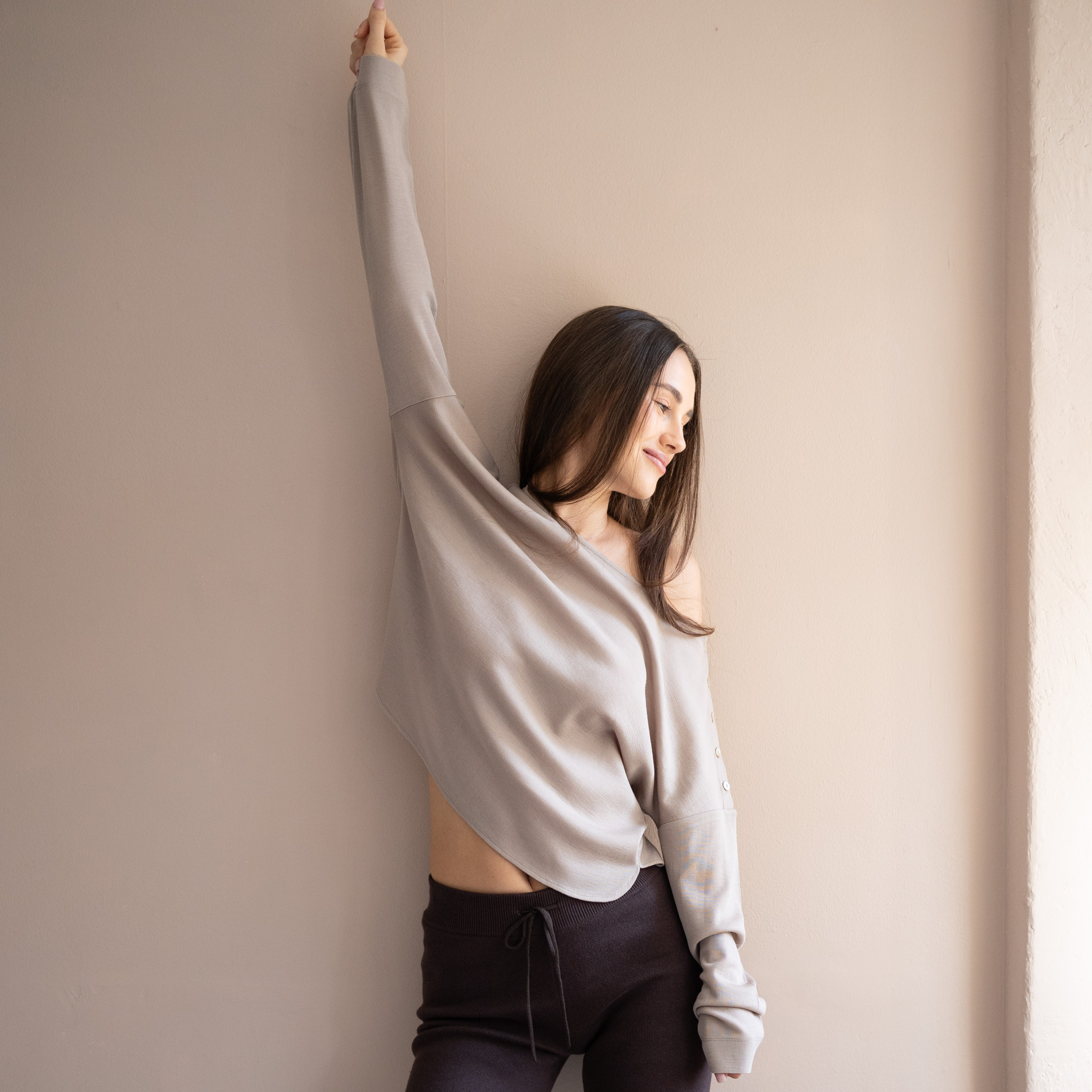 Minimalisma shirt 'Vega' merinowol - hemp