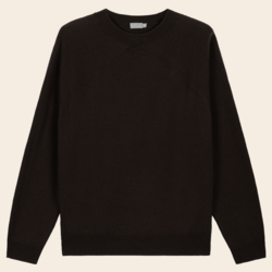 No Man's land sweater merino - dark espresso
