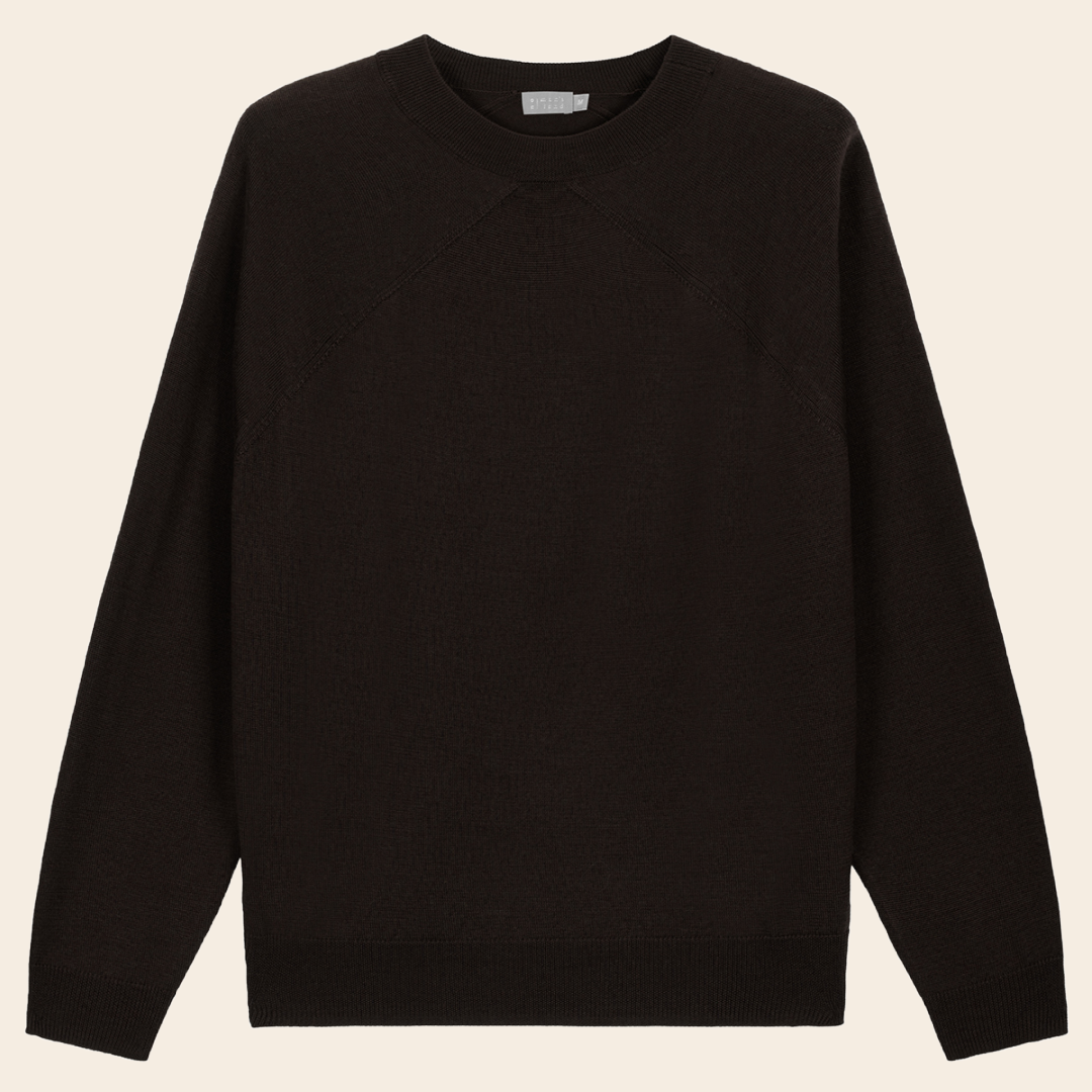 No Man's land sweater merino - dark espresso