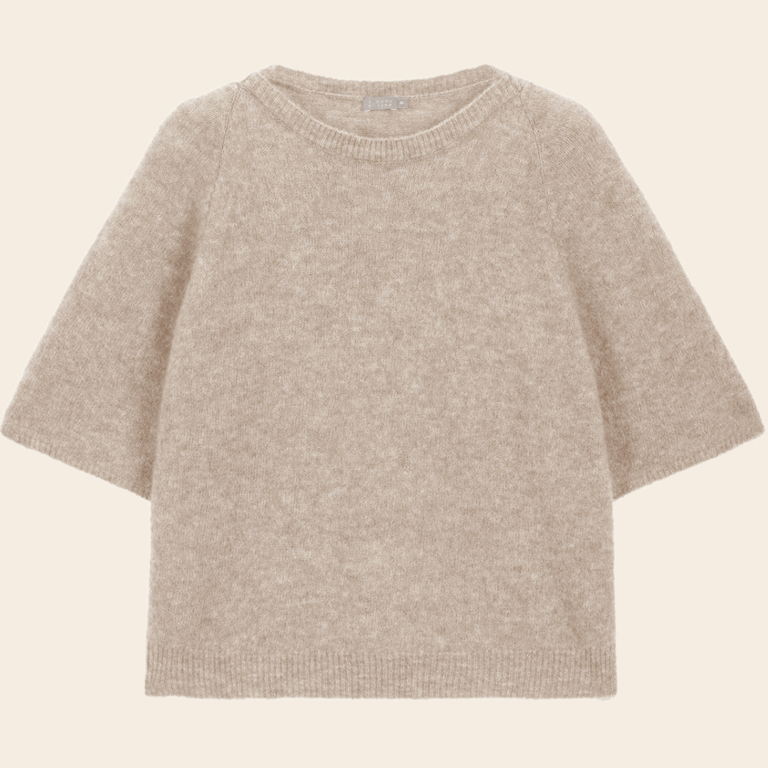 No Man's land korte mouwen trui kidmohair - oak