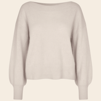 Six Ames sweater 'Malou' raccoon - oatmeal