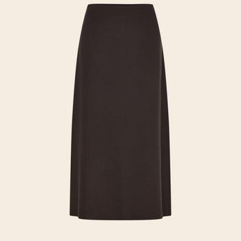 Rosemunde midi skirt 'Cody' merino wool – mole