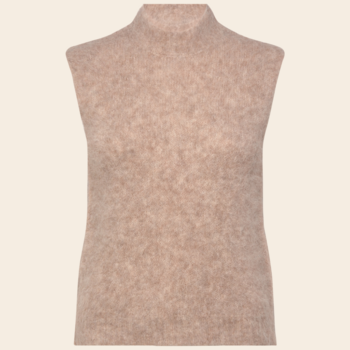 Rosemunde spencer 'Furry' alpaca - oat