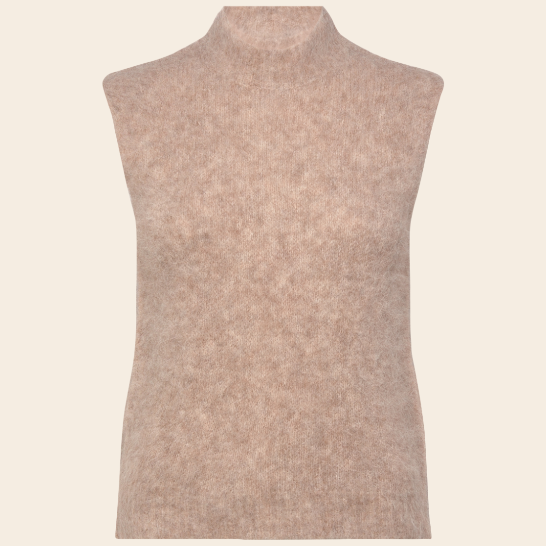 Rosemunde spencer 'Furry' alpaca - oat