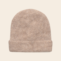 Rosemunde Mütze 'Furry' Alpaka - oat