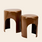 Madam Stoltz set/2 side tables - metal
