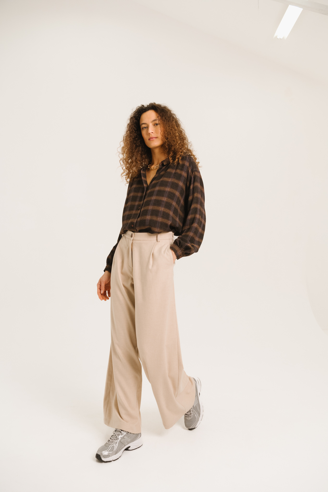 SacreCoeur chemise 'Ali' viscose / wol- cusco ruit