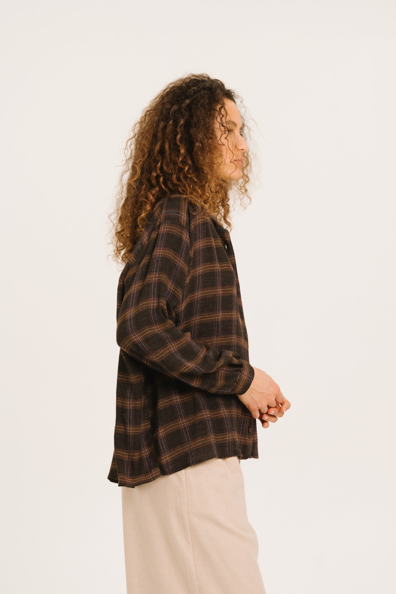 SacreCoeur chemise 'Ali' viscose / wol- cusco ruit