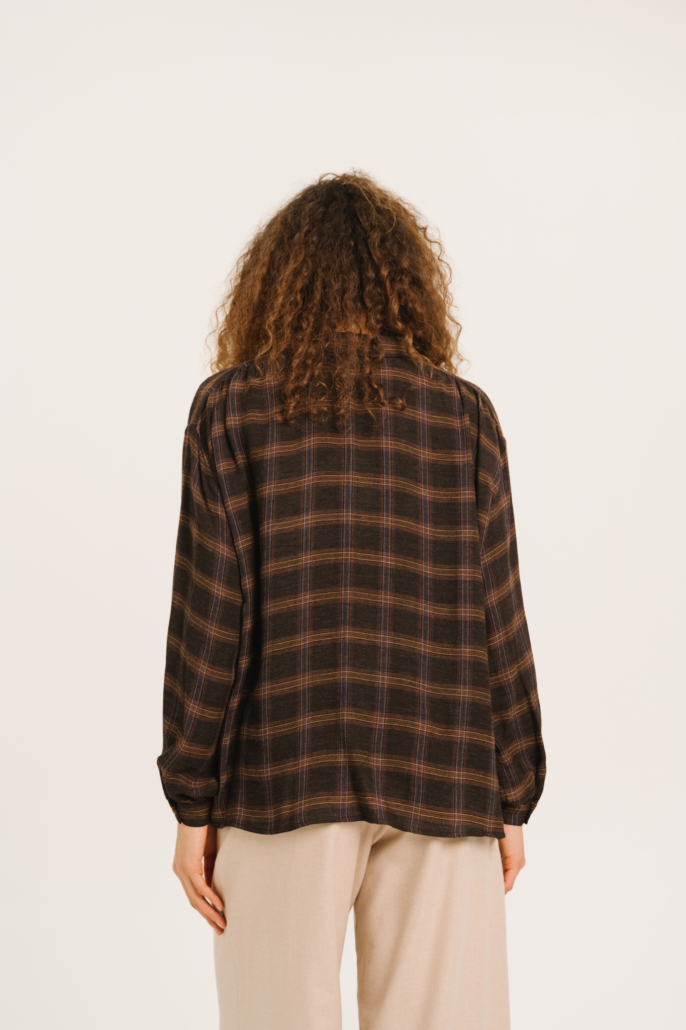 SacreCoeur chemise 'Ali' viscose / wol- cusco ruit