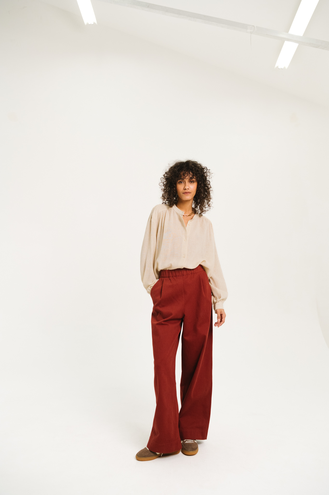 SacreCoeur blouse 'Ella' viscose / wol - dolce ecru