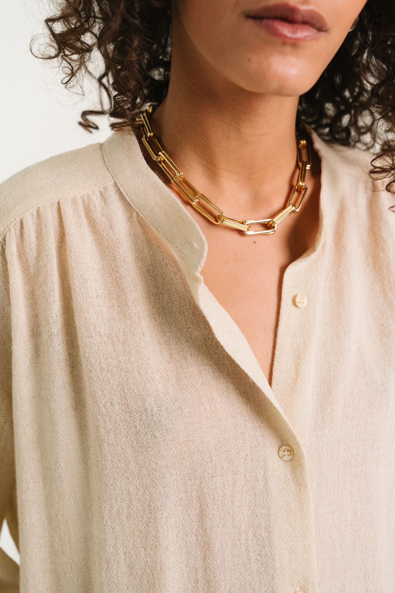 SacreCoeur blouse 'Ella' viscose / wol - dolce ecru