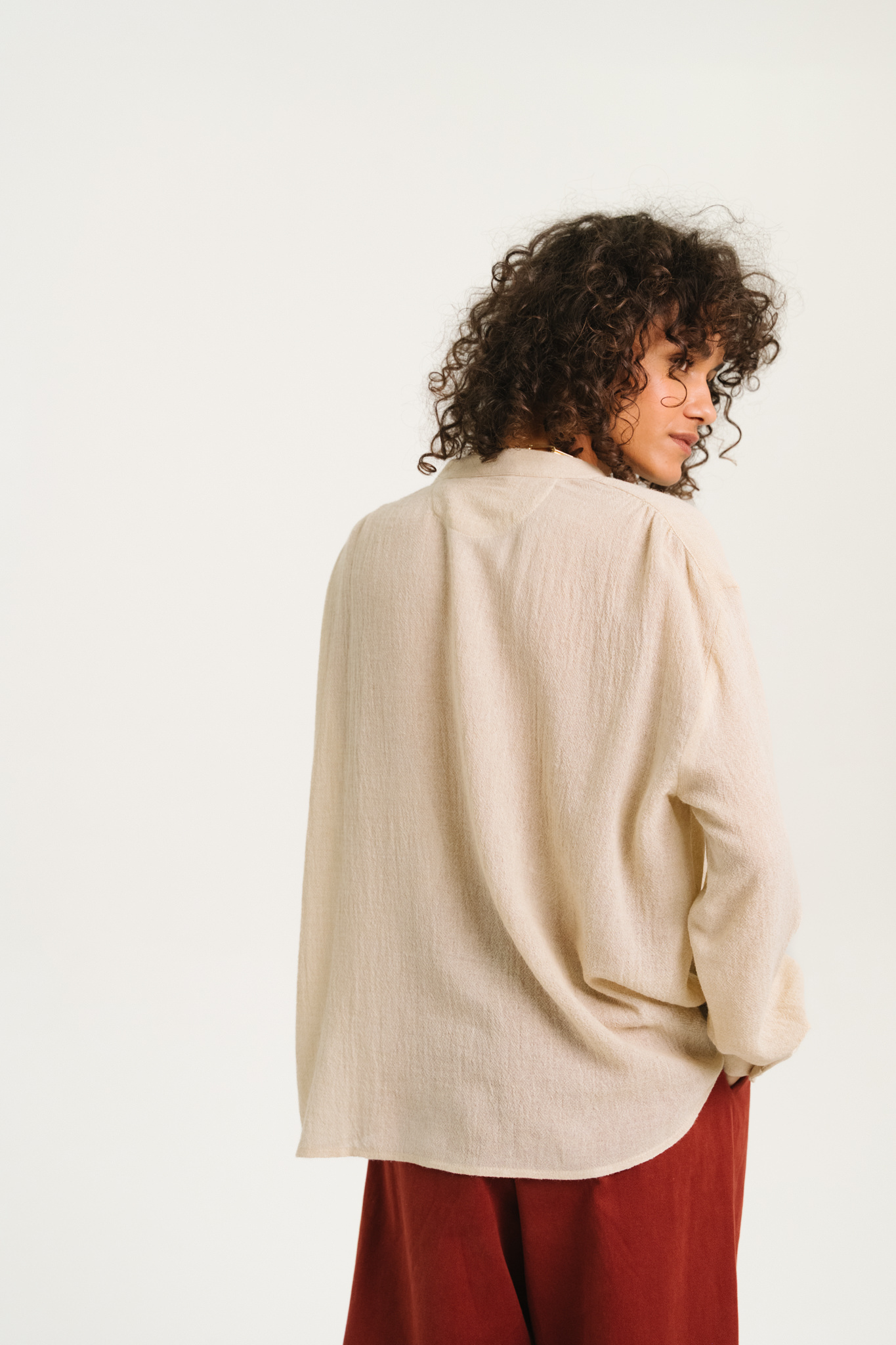SacreCoeur blouse 'Ella' viscose / wol - dolce ecru