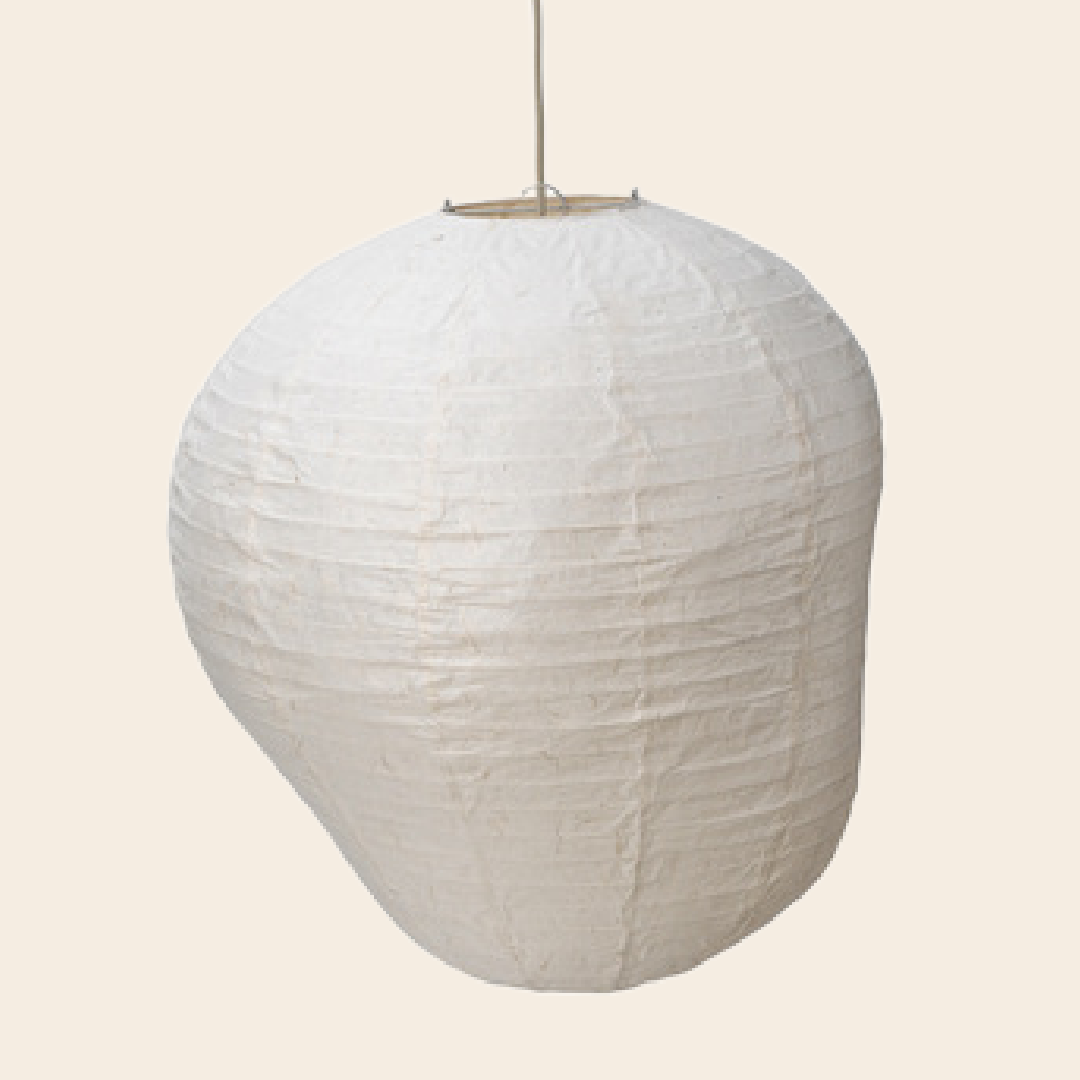 Ferm Living lampenkap 'Kurbis' - washi papier