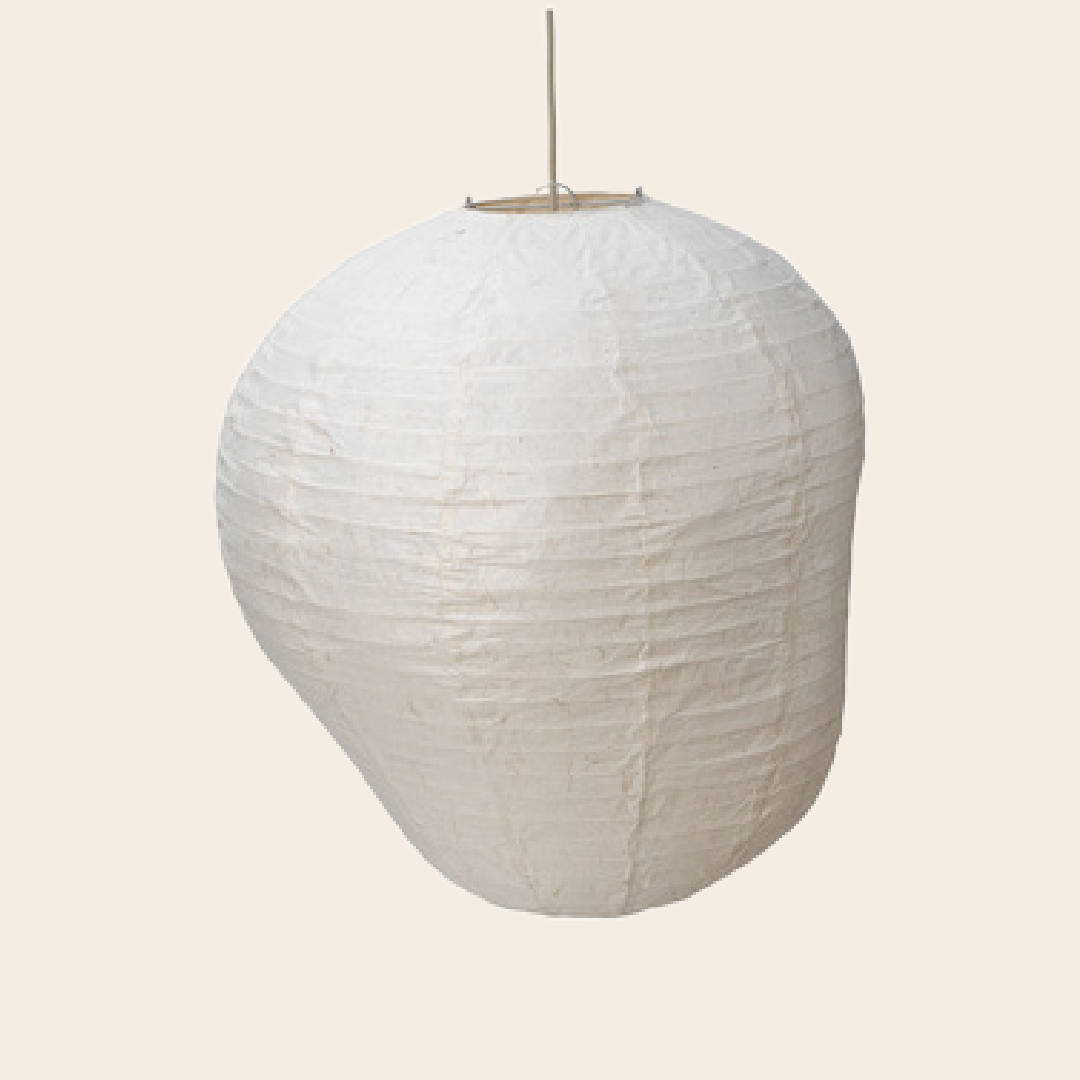 Ferm Living lampenkap 'Kurbis' - washi papier