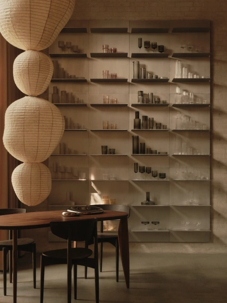 Ferm Living lampenkap 'Kurbis' - washi papier