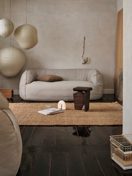 Ferm Living lampenkap 'Kurbis' - washi papier