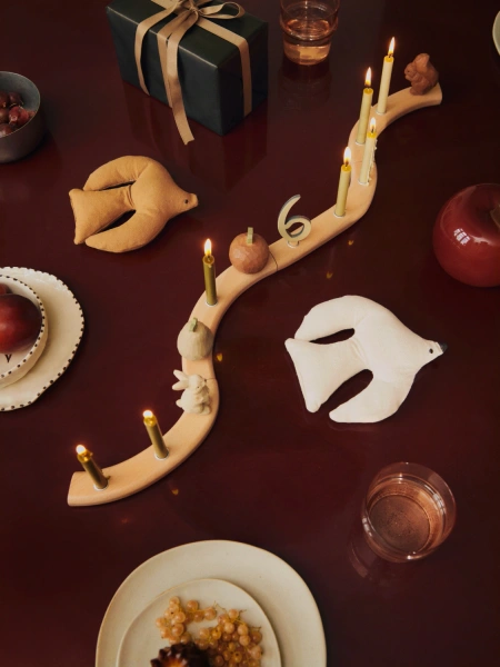 Ferm Living knuffel 'Swif Bird' - kelp
