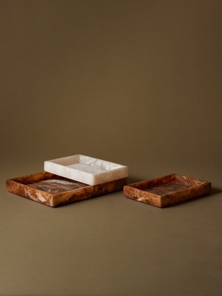 Ferm Living tray 'Mist' - resin