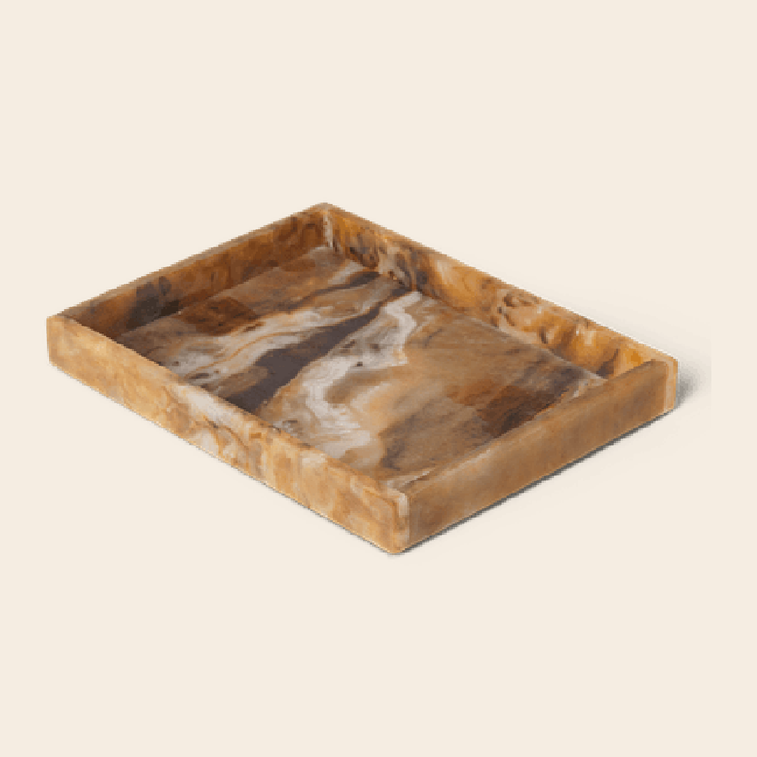 Ferm Living tray 'Mist' - resin