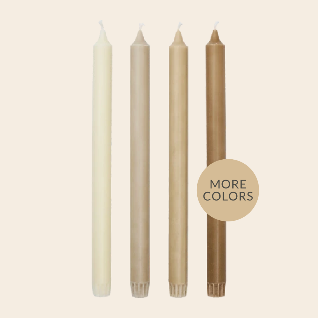 Ferm Living set/4 kaarsen 'Pure' - stearin