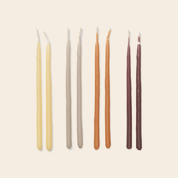 Ferm Living set/24 kaarzen 'Calm Blend'