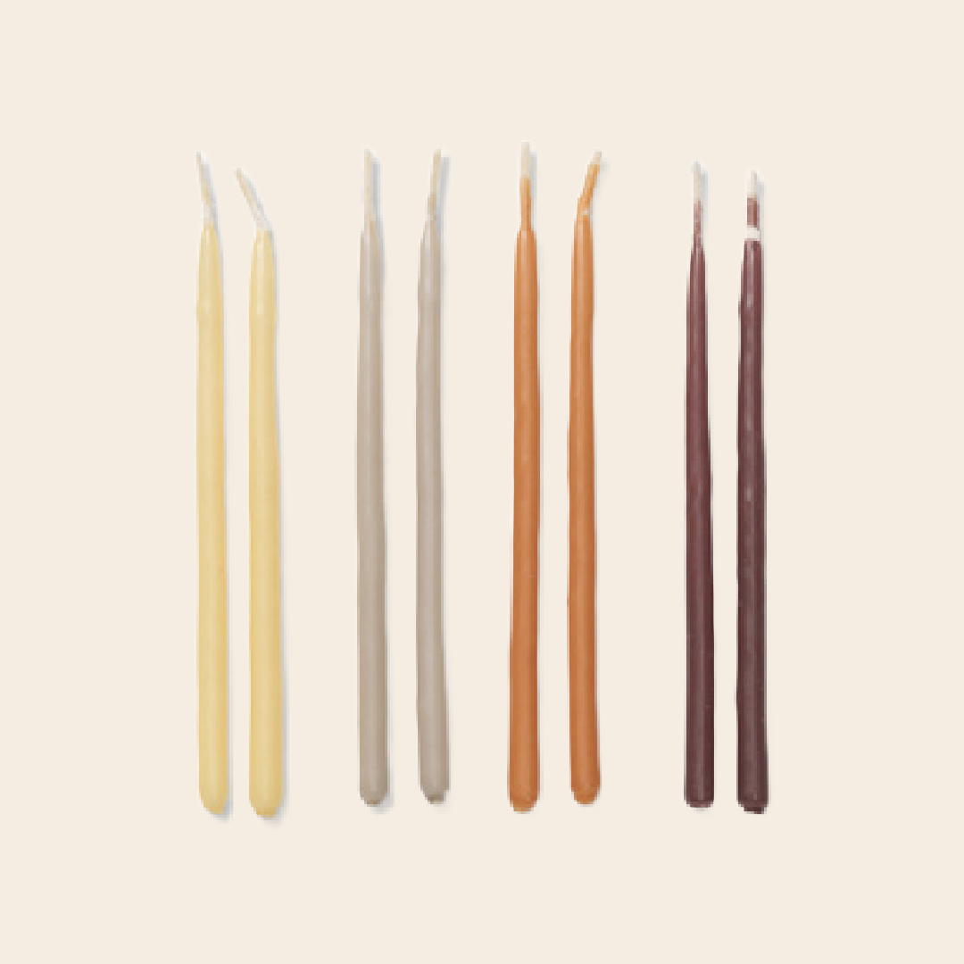 Ferm Living set/24 candles 'Calm Blend'
