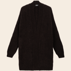 No Man's land Strickjacke Superkid Mohair - espresso